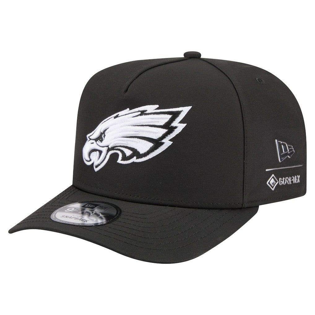 Philadelphia Eagles New Era Gore-Tex A-Frame 9FIFTY Adjustable Hat - Black discount