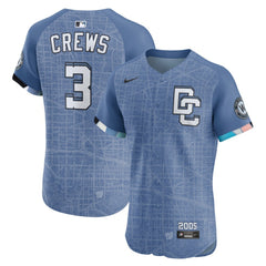 Dylan Crews Washington Nationals 2025 City Connect Elite Player Jersey Blue