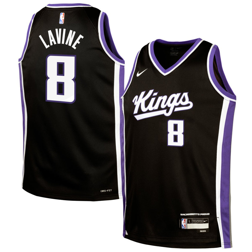 Zach LaVine Sacramento Kings Youth Swingman Jersey - Icon Edition - Black for sale