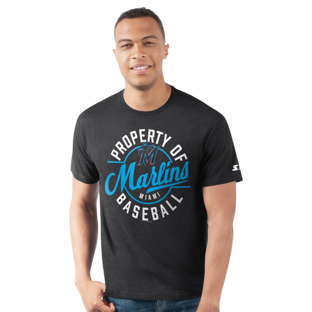 Miami Marlins Starter Prime Time Property Of T-Shirt Black
