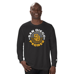 San Diego Padres Starter Halftime Long Sleeve T-Shirt Black