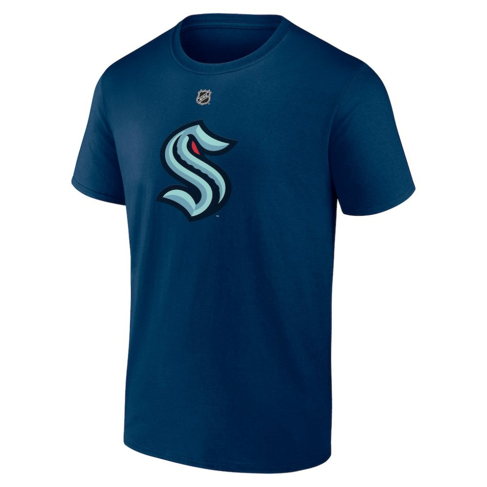 Kaapo Kakko Seattle Kraken Fanatics Authentic Stack Name & Number T-Shirt - Navy T-shirts