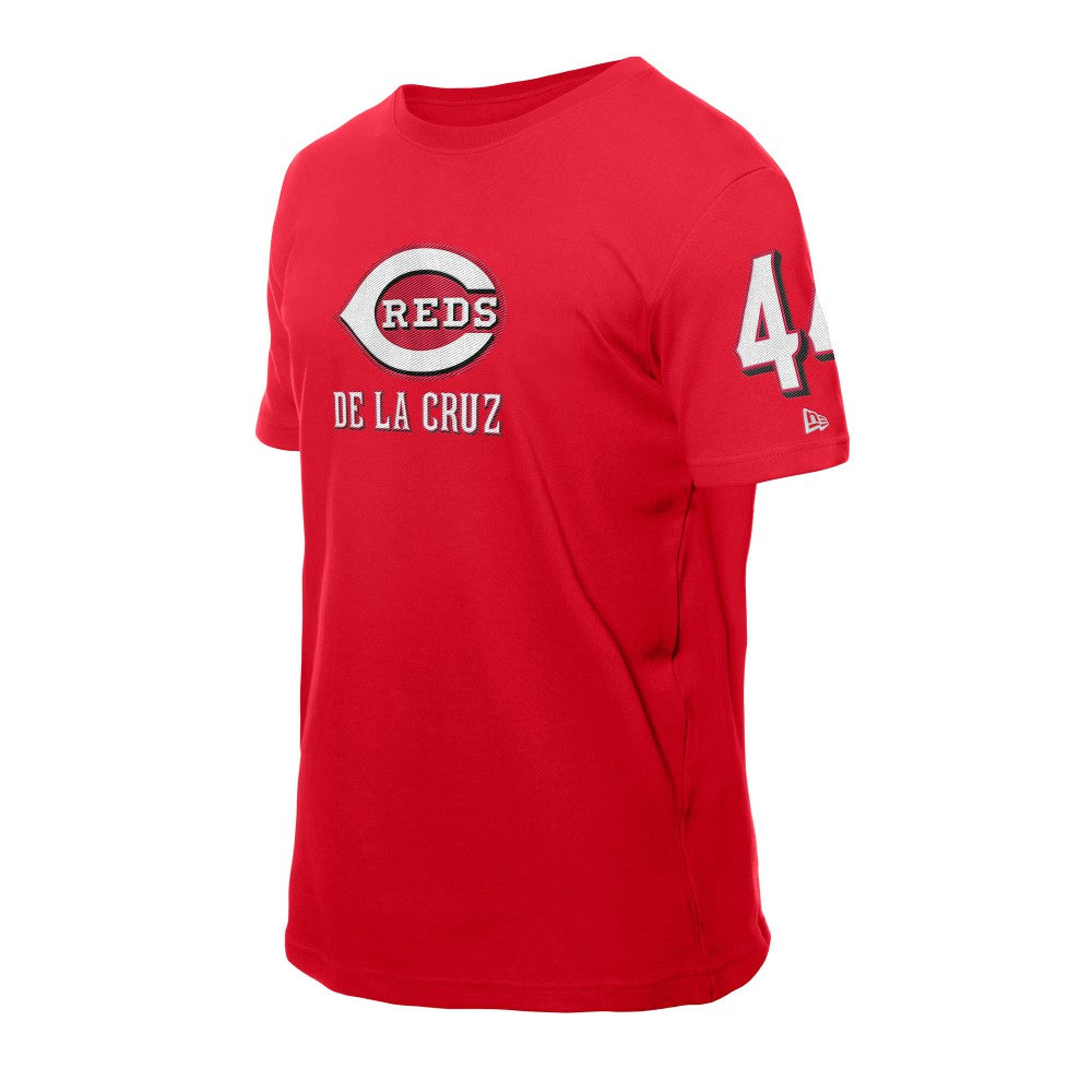 Elly De La Cruz Cincinnati Reds Design Lab Name & Number T-Shirt Red