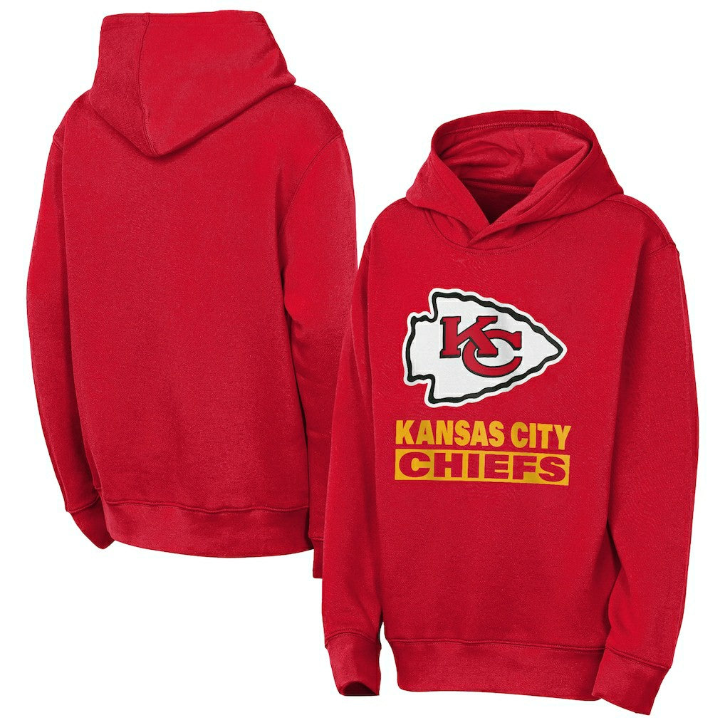 Kansas City Chiefs Outerstuff Youth Back to Basics Hoodie - Red sale