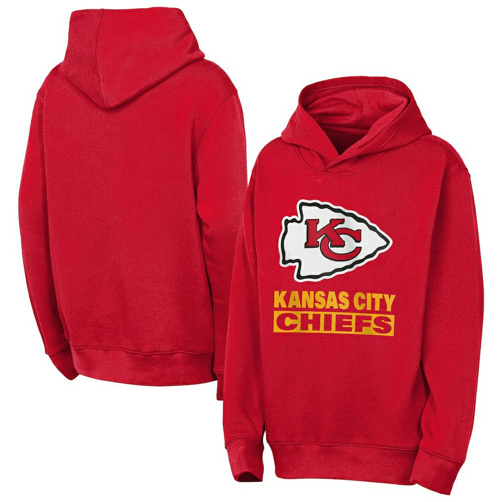 Kansas City Chiefs Outerstuff Youth Back to Basics Hoodie - Red sale