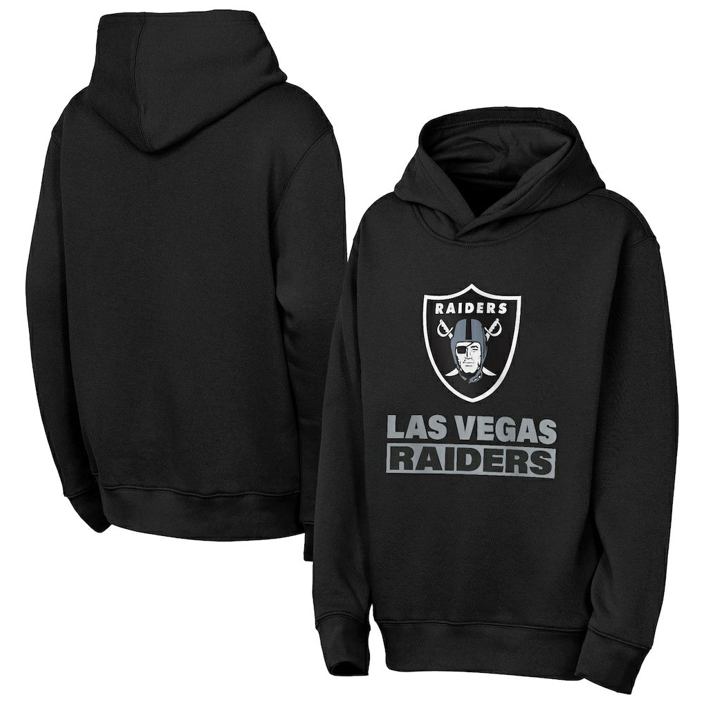 Las Vegas Raiders Outerstuff Youth Back to Basics Hoodie - Black for sale