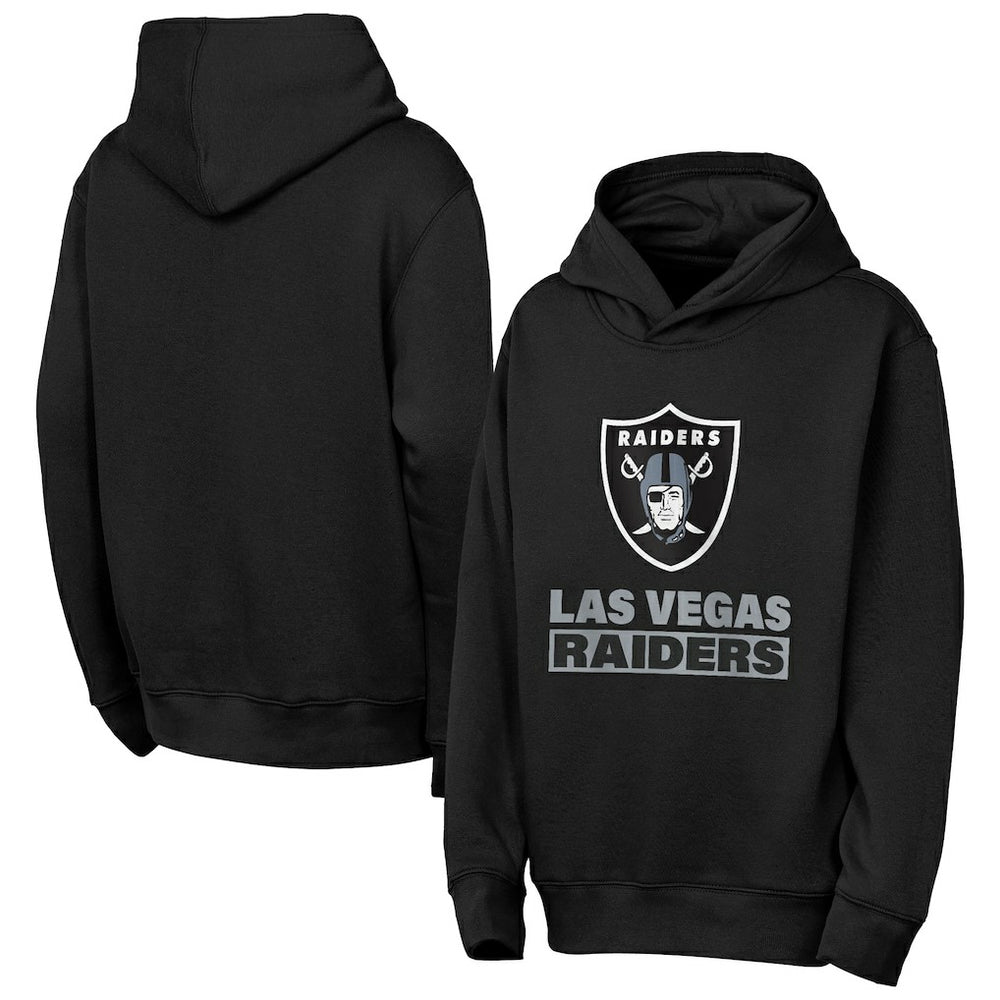 Las Vegas Raiders Outerstuff Youth Back to Basics Hoodie - Black for sale