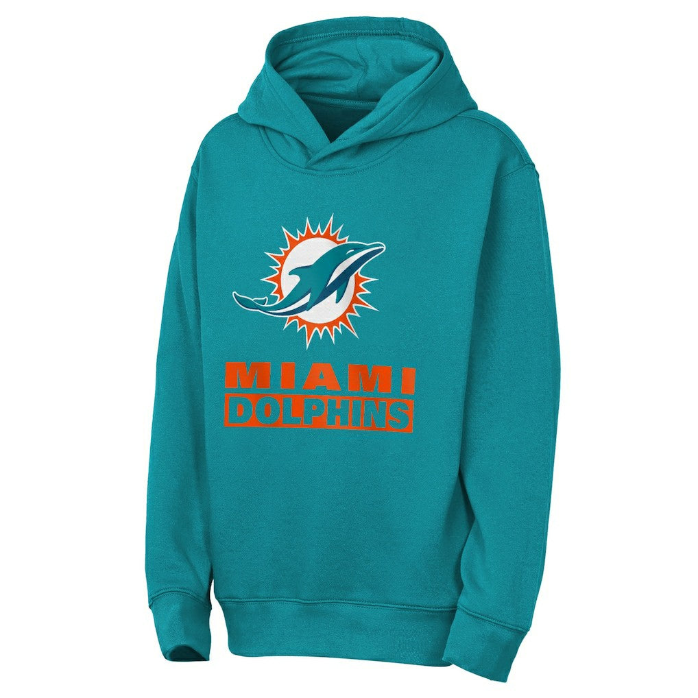Miami Dolphins Outerstuff Youth Back to Basics Hoodie - Aqua online