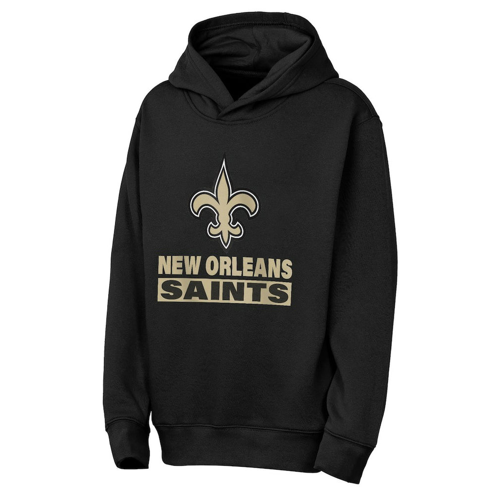 New Orleans Saints Outerstuff Youth Back to Basics Hoodie - Black outlet