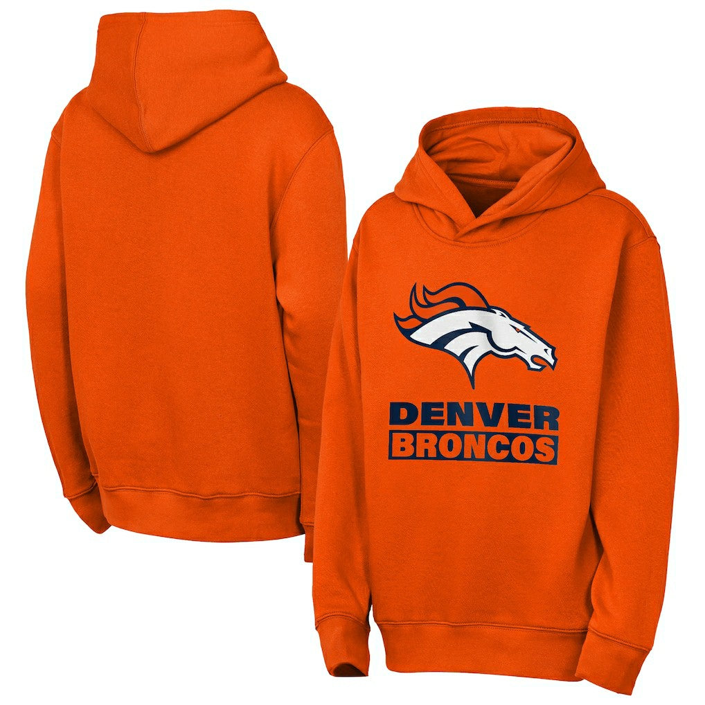 Denver Broncos Outerstuff Youth Back to Basics Hoodie - Orange for sale