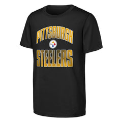 Pittsburgh Steelers Outerstuff Youth Never Quit 2-Pack T-Shirt Set - Black cheap