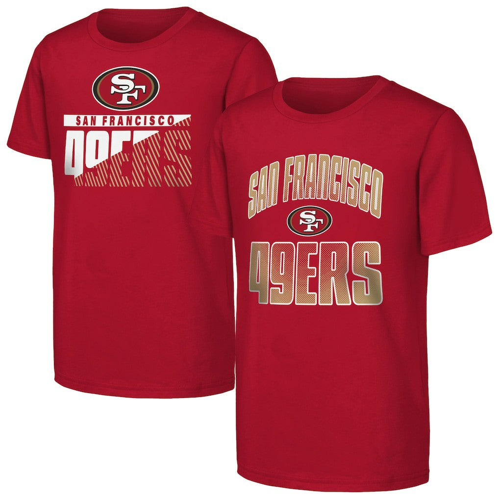 San Francisco 49ers Outerstuff Youth Never Quit 2-Pack T-Shirt Set - Scarlet online