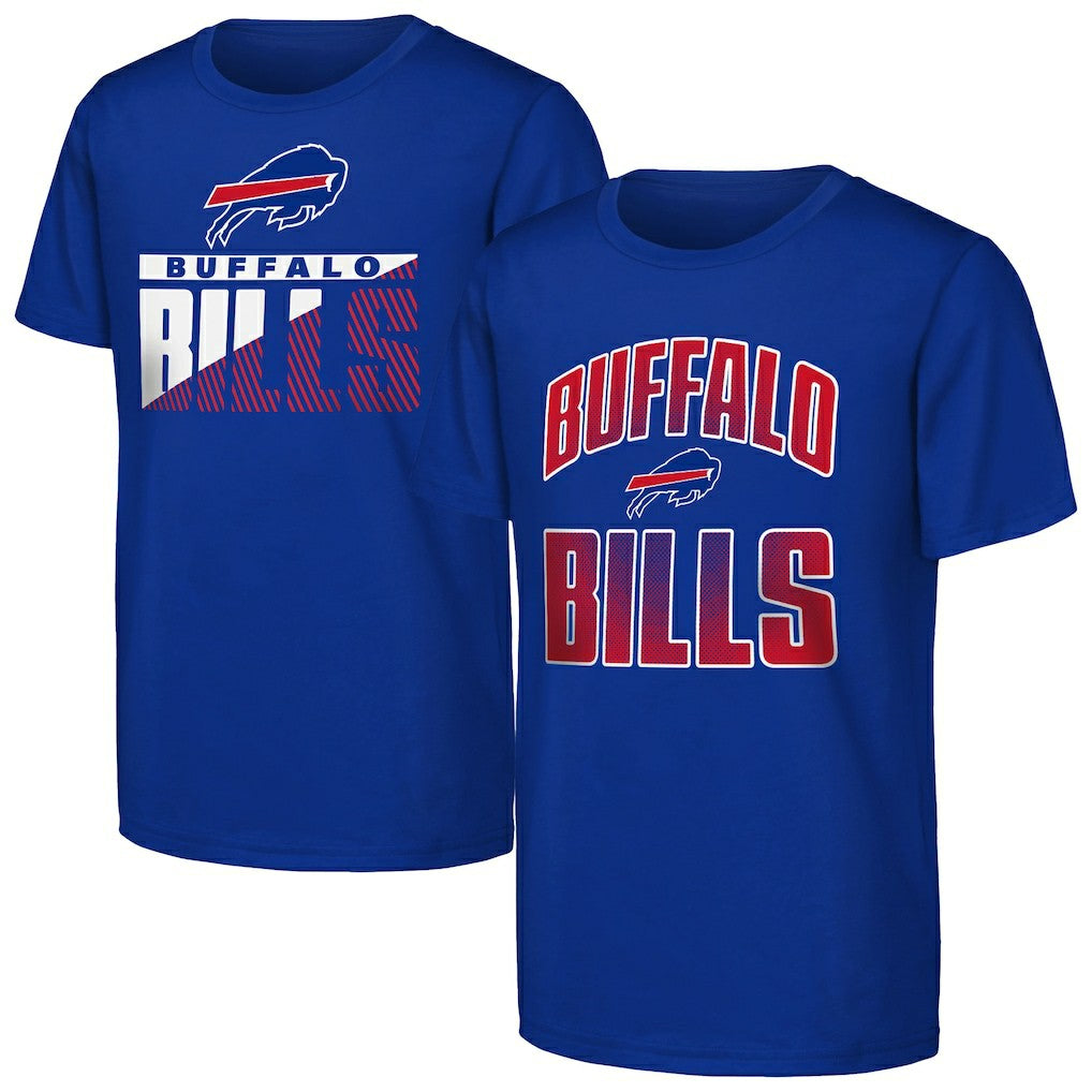 Buffalo Bills Outerstuff Youth Never Quit 2-Pack T-Shirt Set - Royal sale