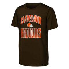 Cleveland Browns Outerstuff Youth Never Quit 2-Pack T-Shirt Set - Brown for sale