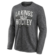 Los Angeles Kings Fanatics Logo Long Sleeve T-Shirt - Charcoal T-shirts