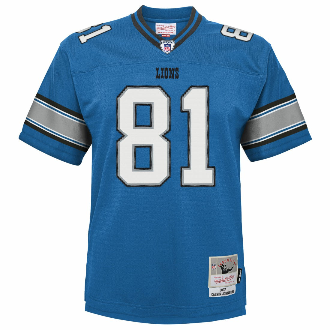 Calvin Johnson Detroit Lions Youth Legacy Replica Jersey - Blue for sale