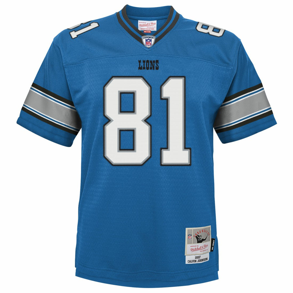 Calvin Johnson Detroit Lions Youth Legacy Replica Jersey - Blue for sale