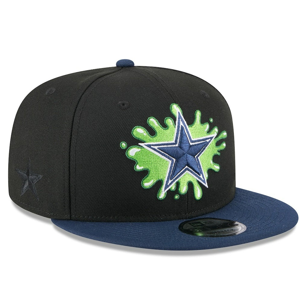 Dallas Cowboys New Era Nickelodeon Slime 9FIFTY Snapback Hat - Black/Navy for sale