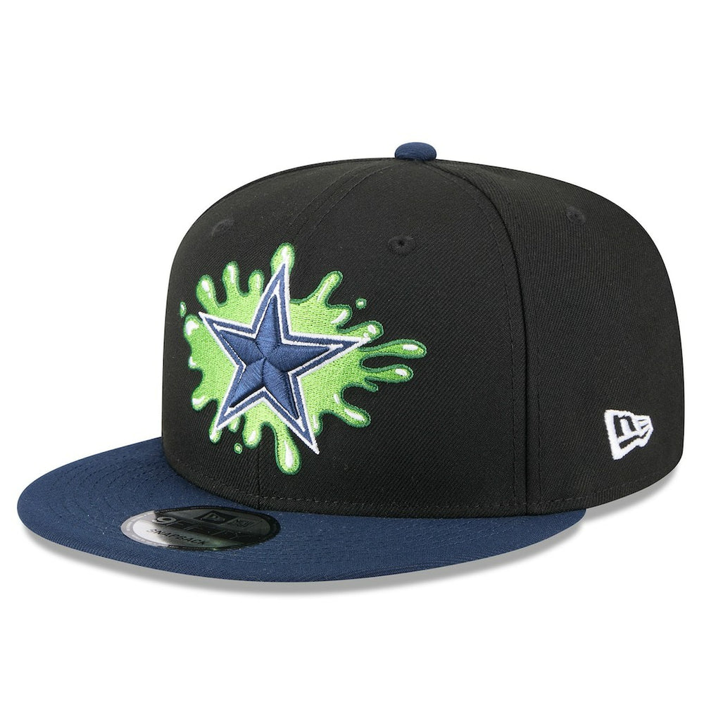 Dallas Cowboys New Era Nickelodeon Slime 9FIFTY Snapback Hat - Black/Navy for sale