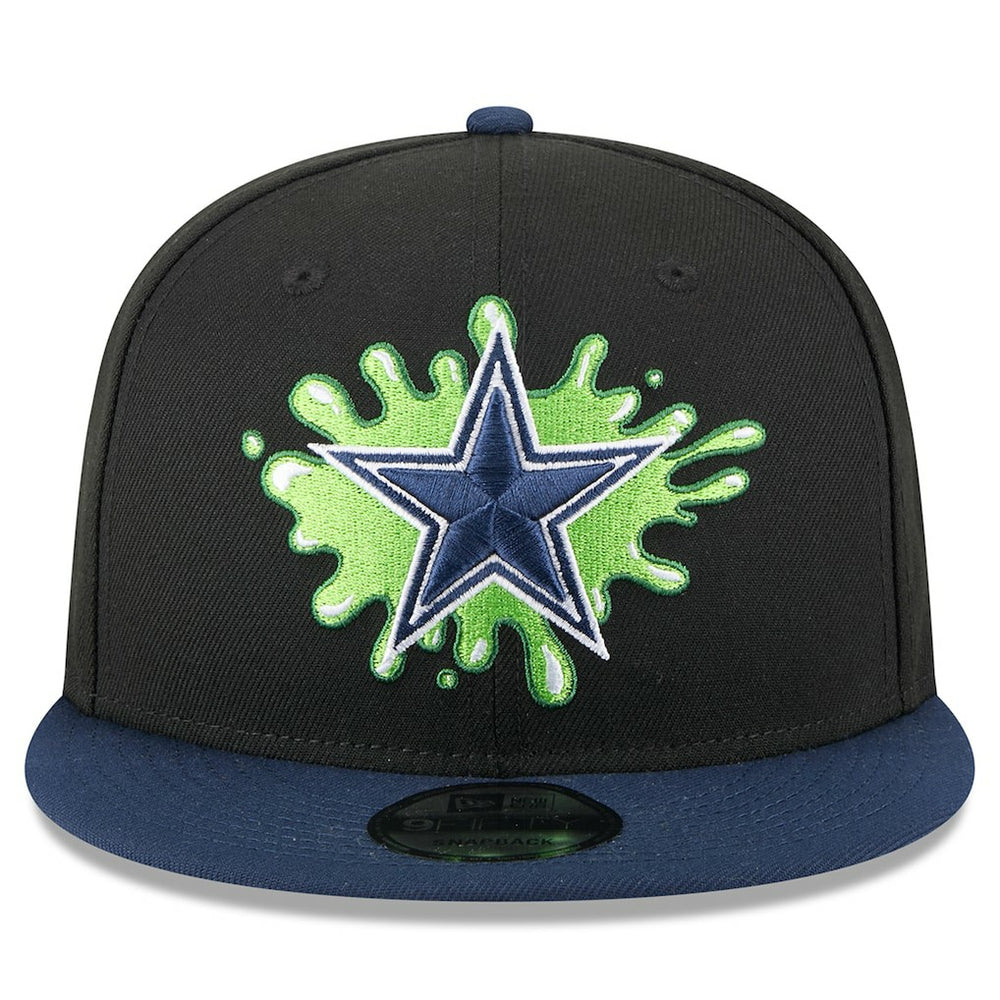 Dallas Cowboys New Era Nickelodeon Slime 9FIFTY Snapback Hat - Black/Navy for sale