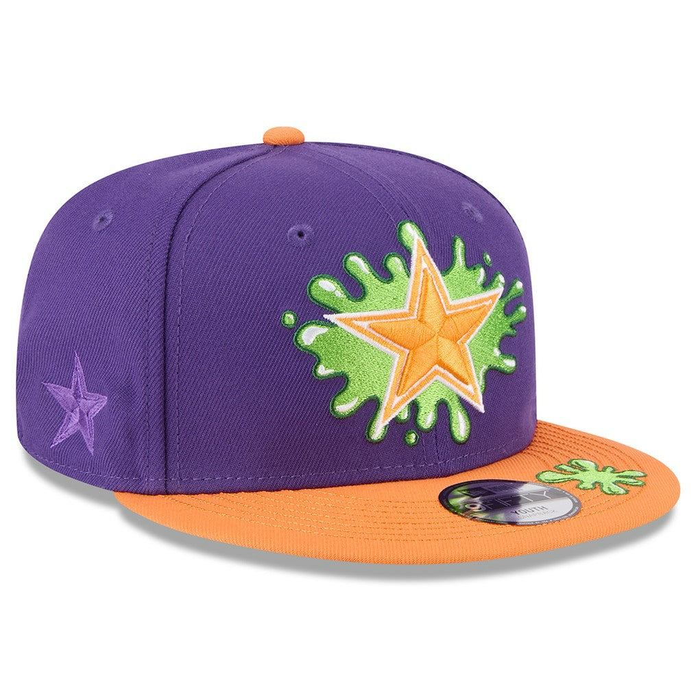 Dallas Cowboys New Era Youth Nickelodeon Slime 9FIFTY Snapback Hat - Purple/Orange sale