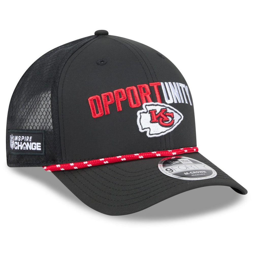 Kansas City Chiefs New Era 2025 Inspire Change 9FORTY M-Crown Adjustable Hat - Black sale