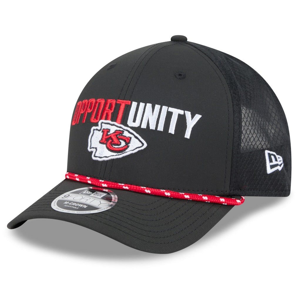 Kansas City Chiefs New Era 2025 Inspire Change 9FORTY M-Crown Adjustable Hat - Black sale