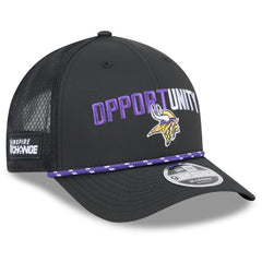 Minnesota Vikings New Era 2025 Inspire Change 9FORTY M-Crown Adjustable Hat - Black online