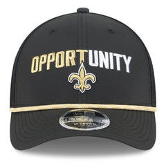 New Orleans Saints New Era 2025 Inspire Change 9FORTY M-Crown Adjustable Hat - Black cheap