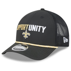 New Orleans Saints New Era 2025 Inspire Change 9FORTY M-Crown Adjustable Hat - Black cheap