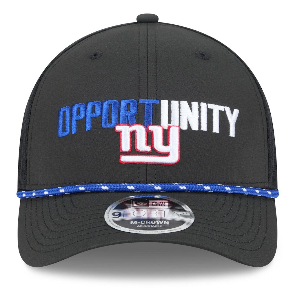 New York Giants New Era 2025 Inspire Change 9FORTY M-Crown Adjustable Hat - Black discount