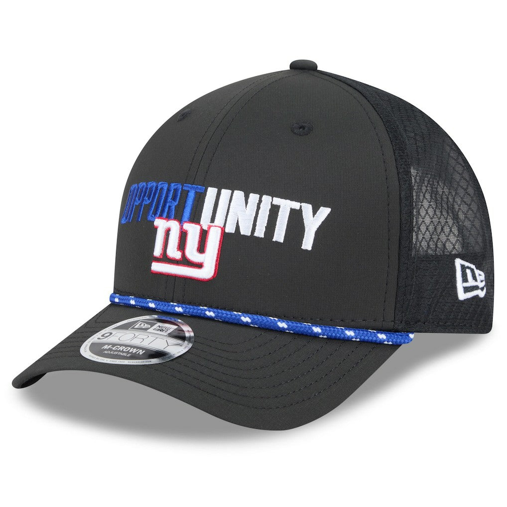 New York Giants New Era 2025 Inspire Change 9FORTY M-Crown Adjustable Hat - Black discount
