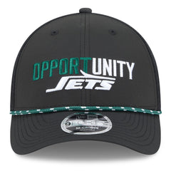 New York Jets New Era 2025 Inspire Change 9FORTY M-Crown Adjustable Hat - Black for sale