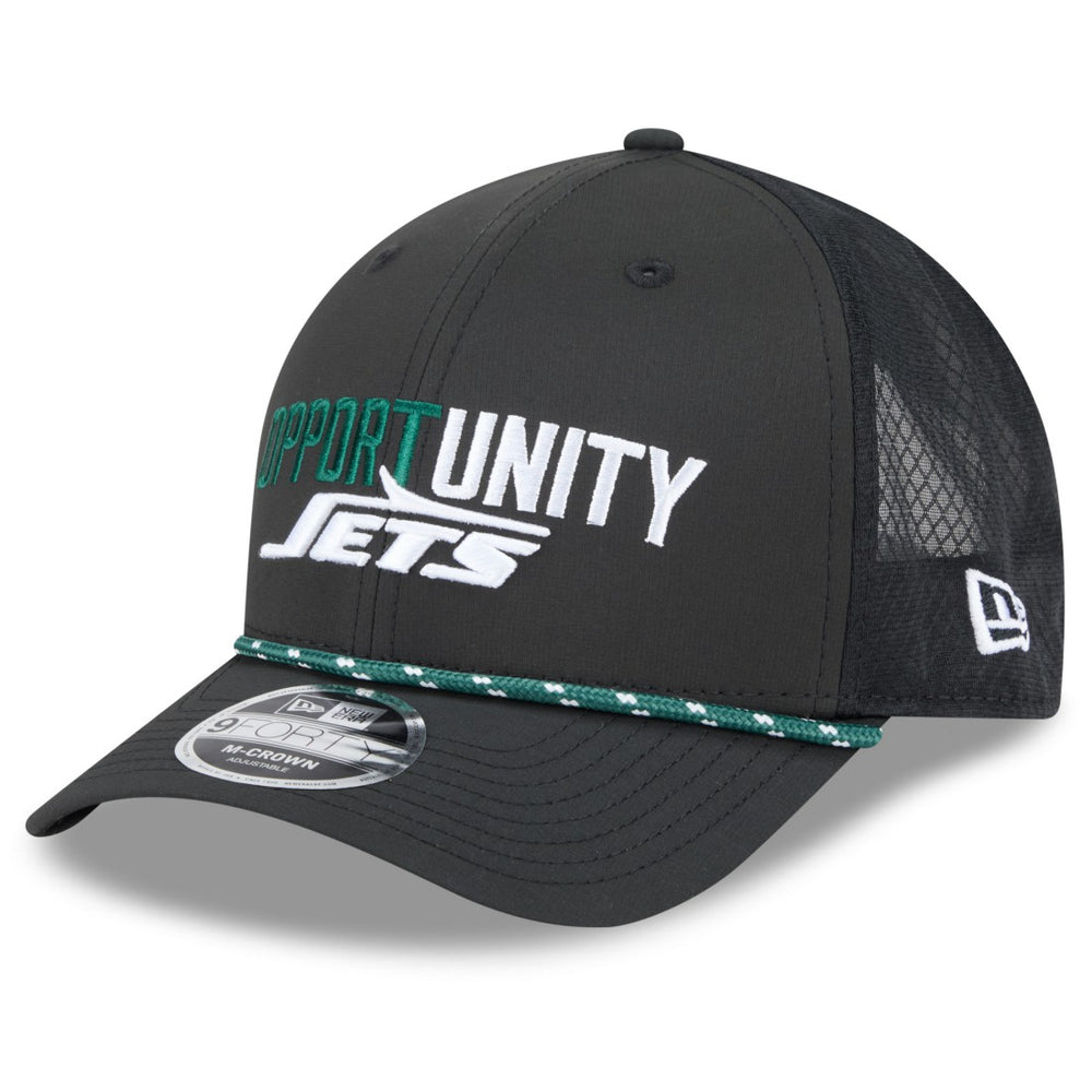 New York Jets New Era 2025 Inspire Change 9FORTY M-Crown Adjustable Hat - Black for sale