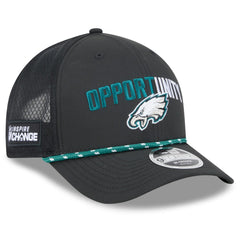 Philadelphia Eagles New Era 2025 Inspire Change 9FORTY M-Crown Adjustable Hat - Black on sale