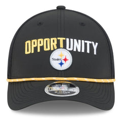 Pittsburgh Steelers New Era 2025 Inspire Change 9FORTY M-Crown Adjustable Hat - Black on sale