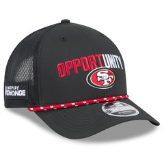 San Francisco 49ers New Era 2025 Inspire Change 9FORTY M-Crown Adjustable Hat - Black sale