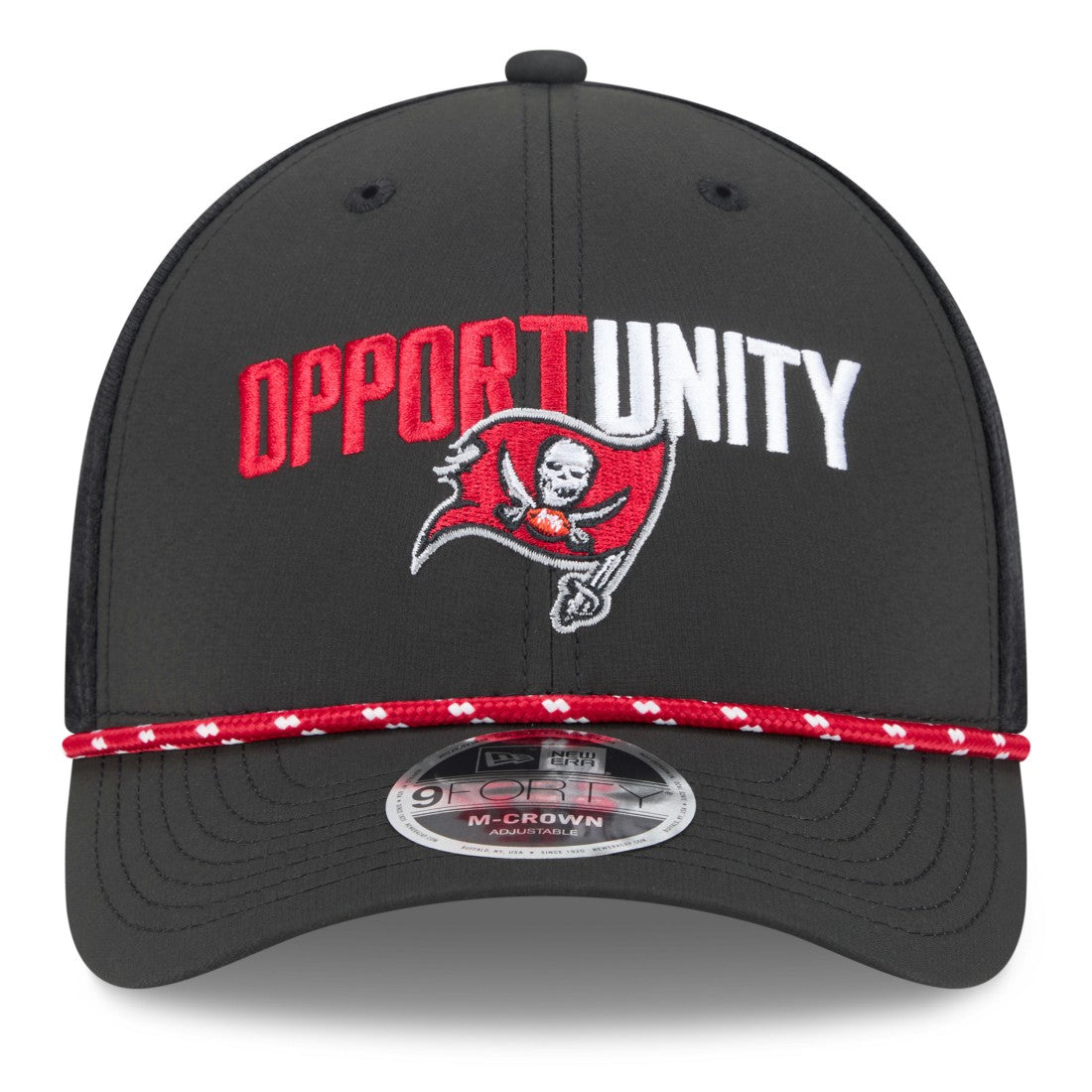 Tampa Bay Buccaneers New Era 2025 Inspire Change 9FORTY M-Crown Adjustable Hat - Black discount