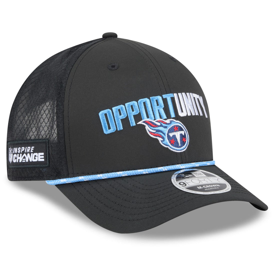 Tennessee Titans New Era 2025 Inspire Change 9FORTY M-Crown Adjustable Hat - Black outlet