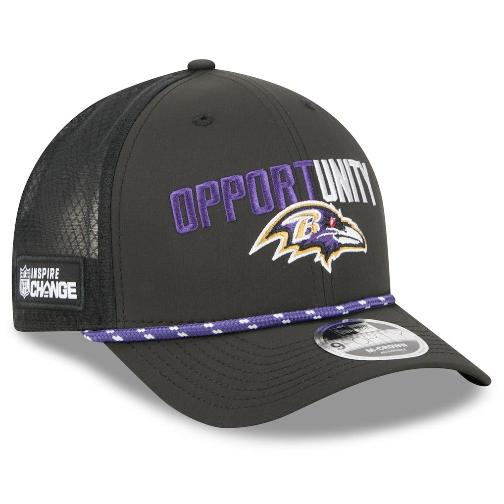 Baltimore Ravens New Era 2025 Inspire Change 9FORTY M-Crown Adjustable Hat - Black online