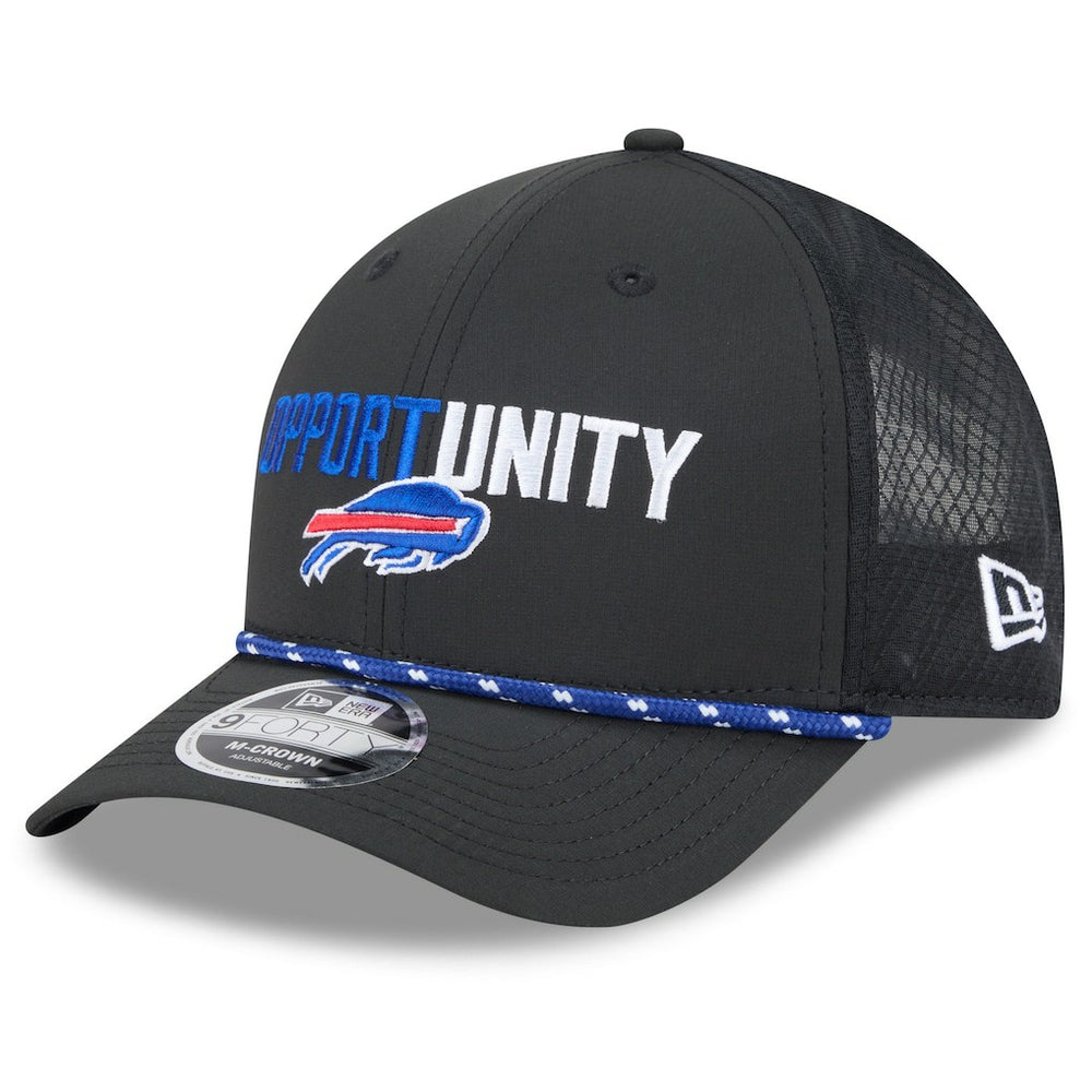 Buffalo Bills New Era 2025 Inspire Change 9FORTY M-Crown Adjustable Hat - Black on sale