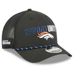 Denver Broncos New Era 2025 Inspire Change 9FORTY M-Crown Adjustable Hat - Black on sale