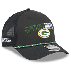 Green Bay Packers New Era 2025 Inspire Change 9FORTY M-Crown Adjustable Hat - Black outlet