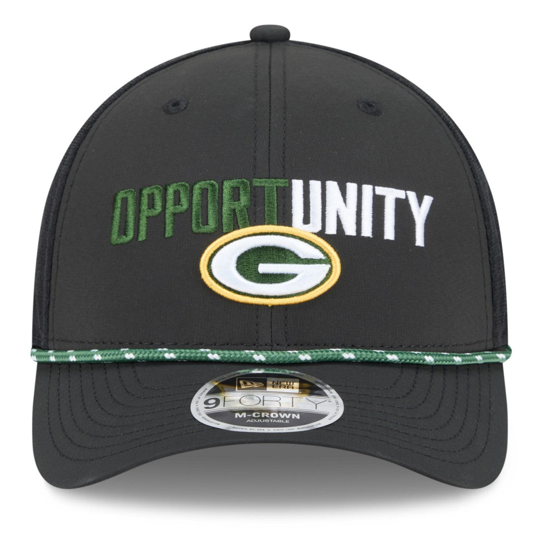 Green Bay Packers New Era 2025 Inspire Change 9FORTY M-Crown Adjustable Hat - Black outlet