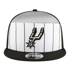 San Antonio Spurs Youth 2025 NBA Tip Off Split Panel 9FIFTY Snapback Hat - White/Black discount