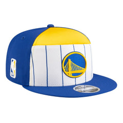 Golden State Warriors Youth 2025 NBA Tip Off Split Panel 9FIFTY Snapback Hat sale - White/Royal on sale