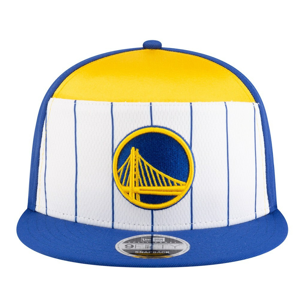 Golden State Warriors Youth 2025 NBA Tip Off Split Panel 9FIFTY Snapback Hat sale - White/Royal on sale