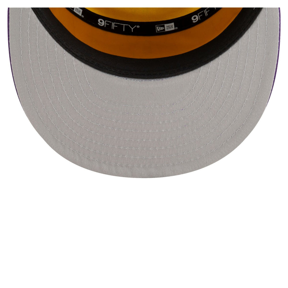 Los Angeles Lakers Youth 2025 NBA Tip Off Split Panel 9FIFTY Snapback Hat - White/Purple outlet