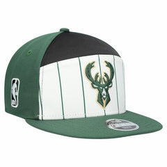 Milwaukee Bucks Youth 2025 NBA Tip Off Split Panel 9FIFTY Snapback Hat - White/Hunter Green outlet