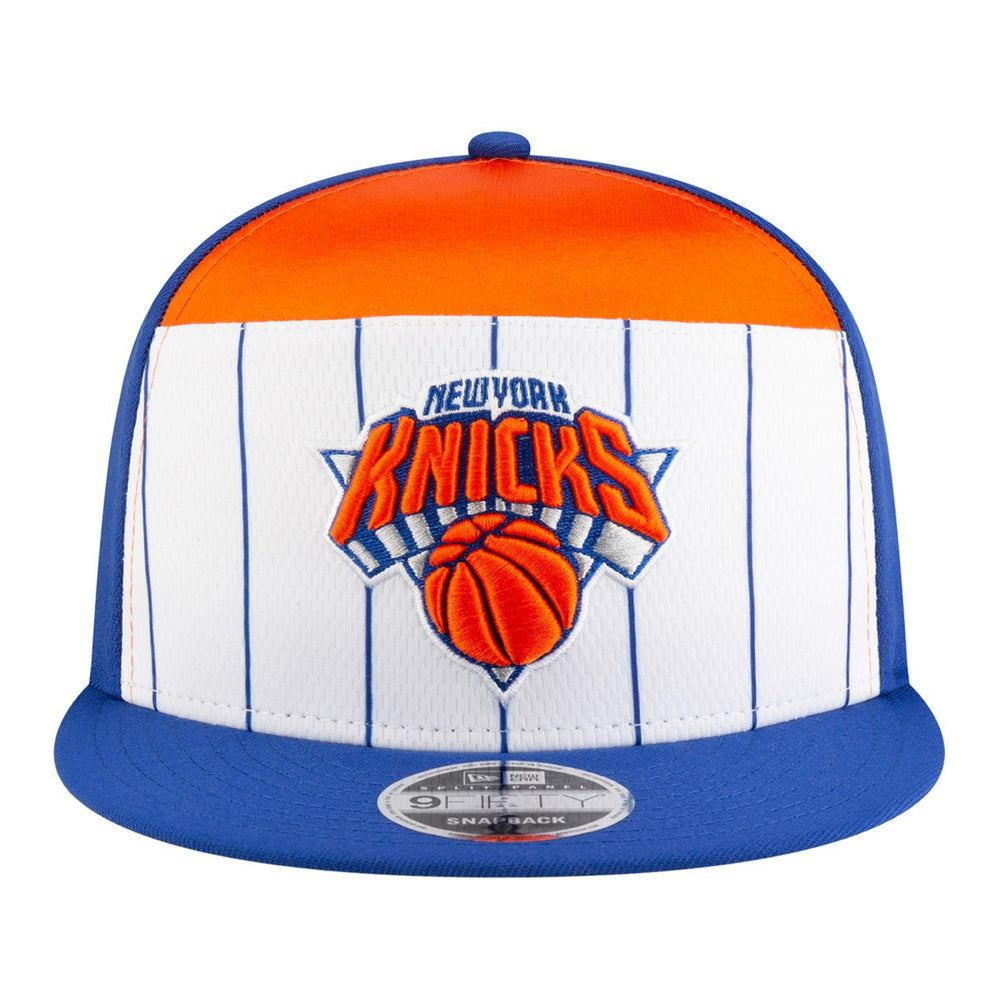 New York Knicks Youth 2025 NBA Tip Off Split Panel 9FIFTY Snapback Hat - White/Blue on sale